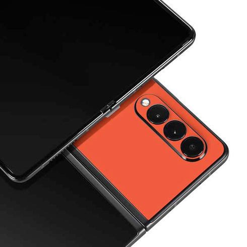 Auburn University Logo Orange Galaxy Z Fold4 5G Skin